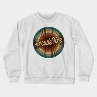 Arcade Fire Vintage Vinyl Crewneck Sweatshirt